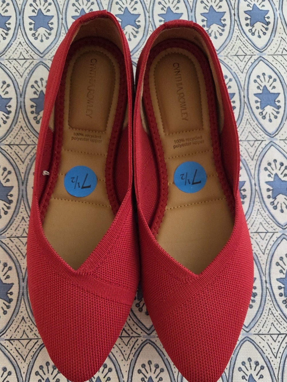 Cynthia Rowley Scarlet Pointed Knit Slip-On Flats